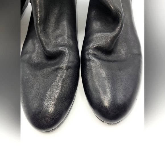 Stuart Weitzman Wedge Black Boots Rugerio Size 9 - Picture 13 of 16